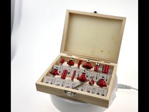 Router Bits 1/4 inch 12 PCS/SET Chamfer Bit Flush Trim Bit Cutters Router Bit engraving tools router blade