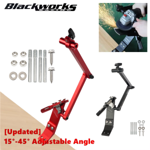 Lawn Mower Blade Sharpener 15°-45° Adjustable Frame with Ball Bearing Handle Angle Grinder For Right & Left Hand Blades