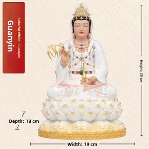 CREATED BY HEART | New Chinese Style Home Worship Guanyin Buddha Statue