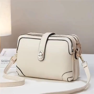 Túi Đeo Chéo Nữ 3 Ngăn Khóa – Túi Xách Basic Thanh Lịch LILA T3K27