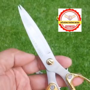 Kéo SK5 Japan kéo mũi nhọn cắt gà thịtcắt vải giấy căt tôn kẽm siêu bén bằng thép trắng không gỉ