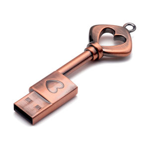 other | Biyetimi Copper Love Heart Pen Drive 128GB Retro Metal USB Flash Drive 64GB Key Memory Stick Creative Gift Pendrive 32GB Externa