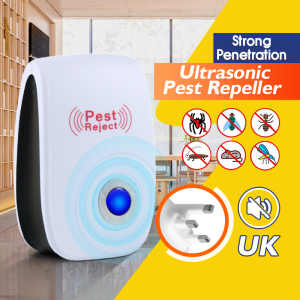 Ultrasonic Pest Repeller Anti Mosquito Repellent Mouse Cockroach Killer Pest Reject Control UK Plug Penghalau Tikus超声波驱虫