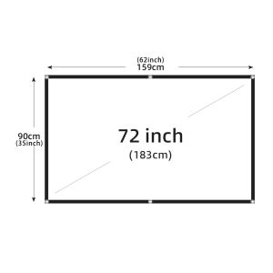 LEJIADA | LEJIADA Portable Black Background Milk Silk Projection Screen No Crease Its Effect Is Equivalent to a 60–150 Inch White Wall