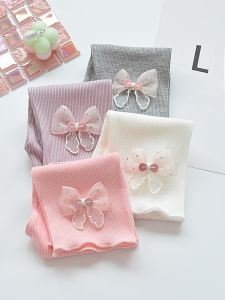 Baby Girls Summer Thin Seven-Five Pants Long Pants Outwear Nine-Five Bottoming Trousers Breathable Comfortable Infant Clothes