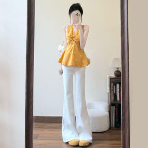 French Elegant Slim Fit V-neck Floral Vest Gentle Unique Beautiful Waist-cinching Summer 2026 Womens Fashion Top