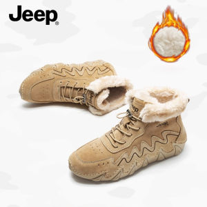 Jeep Spirit Mary Jane Sepatu BOOT Pendek ผู้หญิงกันลื่นพื้นรองเท้าหนาไม่มีลูกไม้สไตล์ใหม่