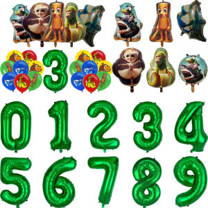 Italian Brainrot Birthday Balloons Party Supplies Tung Tung Sahur Tralalo Kids Boys Brainrot Balloon Set Decoration Party Favors