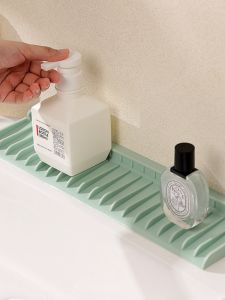 Khăn Lau Bằng Silicon Cho Bồn Rửa Phòng Bếp Mép Nhỏ Chống Trượt Có Thể Gấp Lại Chống Bắn Tung Tóe Dùng Cho Vòi Nước