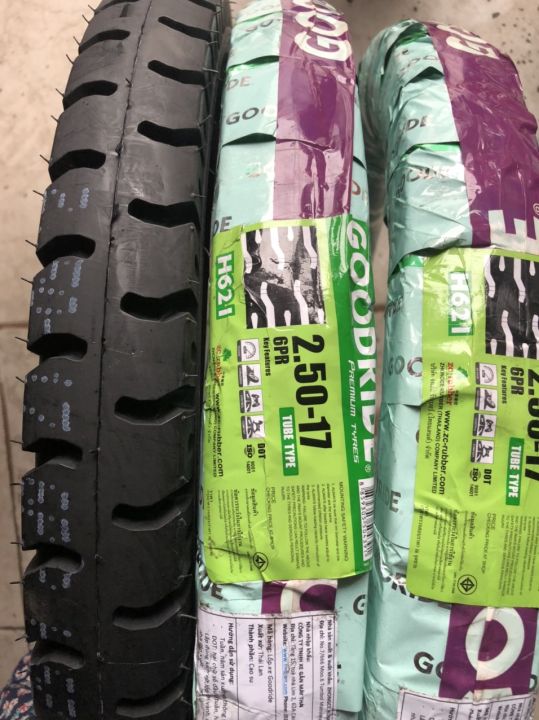 Lốp (vỏ) xe thồ chở hàng nặng GOODRIDE nhập Thái 2.50-17 | Lazada.vn
