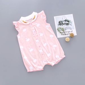 รอมเปอร์เด็กผู้หญิง บอดี้สูทเด็กผู้หญิง ชุดเด็กอ่อน เสื้อผ้าเด็ก 0-1 ขวบ V39 ส่งจากไทย
