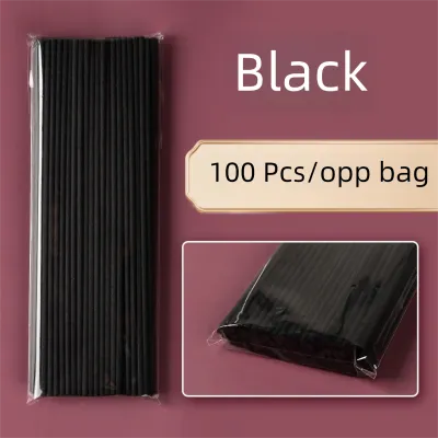 100 Pcs/Pack 3mm*20cm Diffuser Sticks Fragrance Refill Black Fibre Reed Thick Aromatherapy Diffuser Sticks for Diffuser Oils