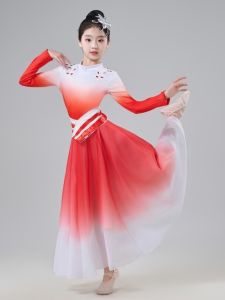 เด็กสมัยใหม่เปิดเต้นรําขนาดใหญ่ กระโปรง คลาสสิก เครื่องแต่งกายการแสดงการเต้น < Ne2> เสื้อผ้าการแสดงในแสงจีน