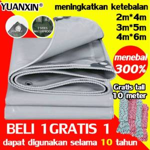 Ketebalan 10cm DONGLIN Terpal ukuran 4x6 meter/3x5M/2x4M Peningkatan bahan PE Tahan badai Anti badai salju Anti-paparan perlindungan UV(Terpal plastik Terpal ukuran 3x4 meter tebal Terpal ukuran 6x8 tebal Terpal Terpal ukuran 2×3 meter) - Lazada