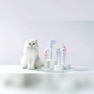 Đồ chơi cho mèo PetGravity Cần câu mèo & Đèn laser trêu ghẹo mèo Tặng kèm đầu lông vũ Vui nhộn Giảm stress cho mèo