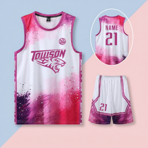SK | Custom Printed Basketball Uniform Set For Student Teams Gradient Vest