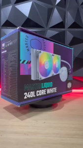 Tản nhiệt nước Cooler Master MasterLiquid 240L Core ARGB White - Hàng Chính Hãng