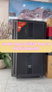 Loa Kéo Bass 50 MASCOT GS650 3 Đường Tiếng Hát Karaoke 5 Tấc Tặng 2 Micro Kim Loại