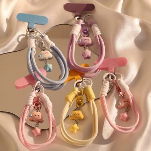 Nylon Keychain Lanyard Woven Cloud Star Mobile Phone Case Versatile Cute Creative Gift Simple Ins Three-Dimensional Pendant