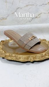 LAPEPA MARTHA Sandal Flat Wanita Kasual Sendal Slop Cewek Premium Sandal Teplek Tatakan Empuk Terbaru Size 36-40