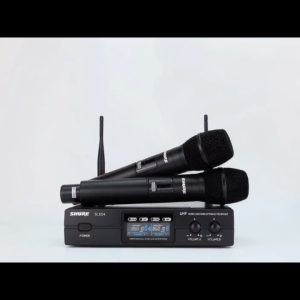 SHURE/SLXD4 Wireless Microphone System 2 Mic UHF Dual Channel XLR 6.35mm Microphone for Videoke