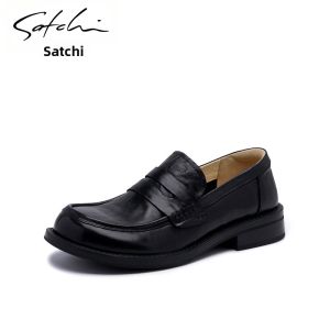 Retro Easy-on Women Leather Loafers