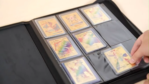9 Pocket Toploader Zipper Binder Double Sides Hobby Trading TCG Pokemon Sports Card Storage