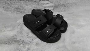 Giày dép crocs - dép nhựa crocs blooklyn mid wedge version 2 đế xuồng 5cm cho nữ chống thấm nước chống trơn trượt chống hôi chân hàng nhà máy xuất xịn đầy đủ hộp hoặc túi crocs