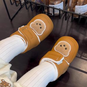 รองเท้าเด็กผ้าฝ้ายหนาสำหรับเด็กวัยแรกเกิด หุ้มข้อเท้า หุ้มข้อเท้า รองเท้าเดิน รองเท้าเดิน ฤดูหนาว สำหรับเด็กอายุ 6-12 เดือน