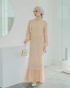 CARIDA DRESS KONDANGAN WANITA BROKAT