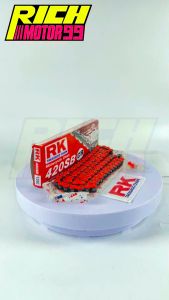 โซ่ RK แท้ 420-120ข้อ (โซ่แต่ง) สเตอร์ต้อง 420 เท่านั้น ข้อหนา สีสดสีสวย เลือกสีด้านใน งานเกรด AAA