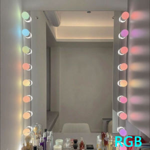 2025 LED Light Paste Mirror Makeup Light Bulbs Makeup Mirror Vanity Led 5v RGB Light Bulbs Led Lamp USB Cosmetic Lighted Table