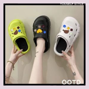 รองเท้าหัวโตสุดฮิต มีตัวติดโดนใจลายเลขาคณิต สูงสุด ไม่มีไม่ได้เเล้ว ใส่สบายมากๆโลยยย ทรงเท่+น่ารัก ใส่เข้ากับอะไรก็ดูดีดูเท่ห์