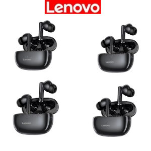 Lenovo | Lenovo TA210 Bluetooth Earbuds 24 Hours Total Battery Life ENC Dual Mic Clear Call IPX5 Sweatproof Portable Charging Case For