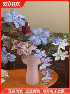 Bó Hoa Pha Lê Màu Tím Monet Garden Mô Phỏng Hoa Tươi Đồ Trang Trí Nhà Sang Trọng Đồ Trang Trí Bàn Ăn Trang Trí Nhà Cao Cấp