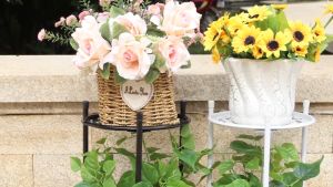 2 Tier Plant Stand & Metal Plant Rack: A Stylish Addition to Your Indoor & Outdoor Spaces