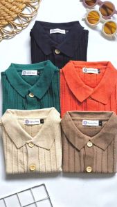 Gummy Baby Lynn Kids Polo Knit Top | Atasan Polo Rajut Anak 1-4 Tahun