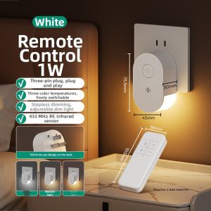 FLKL | Remote Control Energy-saving Baby Feeding Soft Light Bedside Lamp