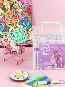 【DaDa】ปากกาอะคริลิค ปากกามาร์กเกอร์อะคริลิค 12/24/36/48/120สี สามารถเขียนบนแก้ว พลาสติก หรือโลหะได้ Acrylic marker pen