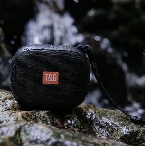 T&G TG-394 TWS Bluetooth V5.3 Super Bass Stereo Portable Wireless Speaker Ergonomic Design IPX7 Waterproof & Strap