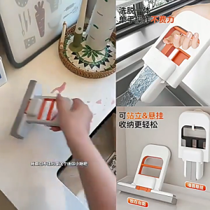 Foldable Mini Mop-Multi-functional Desktop Lazy MopNo Hand Washing RequiredHousehold Absorbent Sponge Head Mop