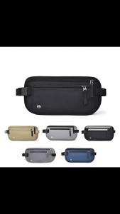 กระเป๋าคาดเอวปัดกันน้ำกันขโมย RFID การเดินทางที่กระเป๋าเก็บของหนังสือเดินทางอเนกประสงค์กันน้ำ