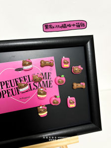 Retro Black Leather Mini Kitty Fridge Magnet & Decorative Magnetic Patch: A Comprehensive Guide