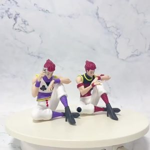 ZXZ | Ready Stock New Hunter x Hunter Hisoka Figure - 2 Styles Sitting Posture Collectible Model Anime Figurine Toy Gift for Boys