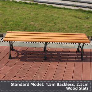 Outdoor Leisure Bench Wood and Plastic