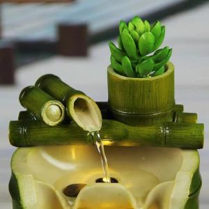 FENGHONGTAO | Creative Bamboo Water Fountain Ornament