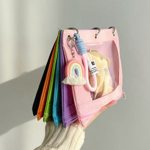 Rainbow Portable Travel Waterproof Document Bag Mini Toy Storage Pouch Childrens File Bag Oxford Cloth Storage Solution