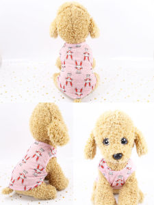 Pet T-shirt Ultra-thin Spring and Summer Sunscreen Cool Dog Clothes Small Dog Puppy Cat Vest Chihuahua French Bulldog Yorkie Clothing Pet Supplies