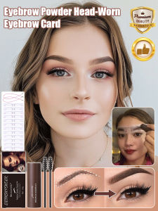 Brown Headband Eyebrow Powder Set Lazy Stamp EyebrBrown Headwear Lazy Stamp Eyebrow Powder Set