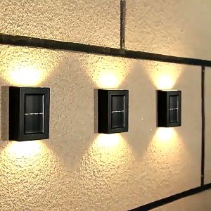 Huge Tree Solar Lamp Outdoor Waterproof Light Control Wall Lamp Street Lights Up-Down Lighting LED Lamp Solar Wall Light